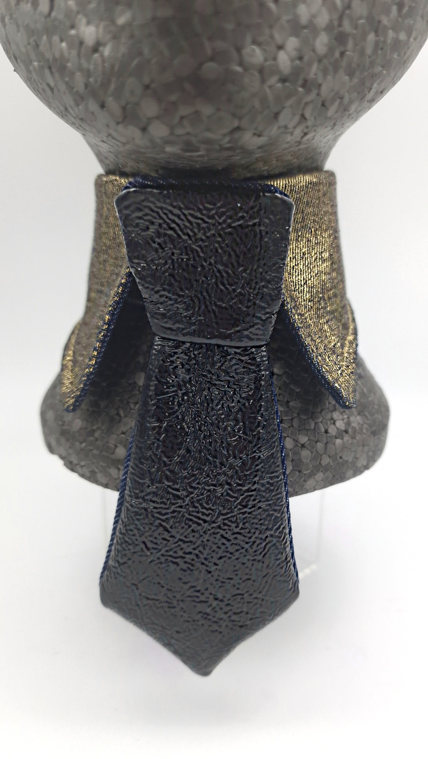 The Gold Denim collar with the men in black tie - The interchangeable tie system