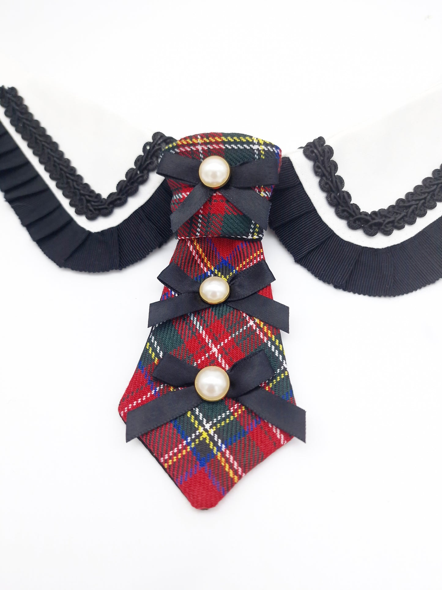The Scotish Tartan collar and tie - The interchangeable tie system