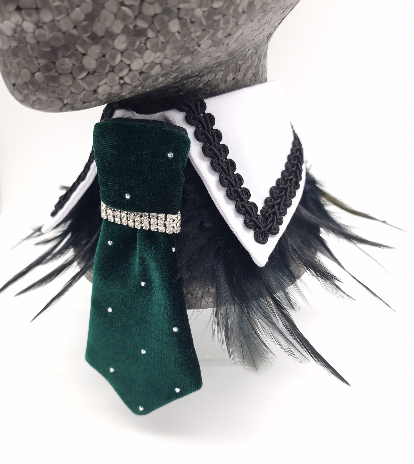 The Emerald sparkle tie and Festive collar - The interchangeable tie system