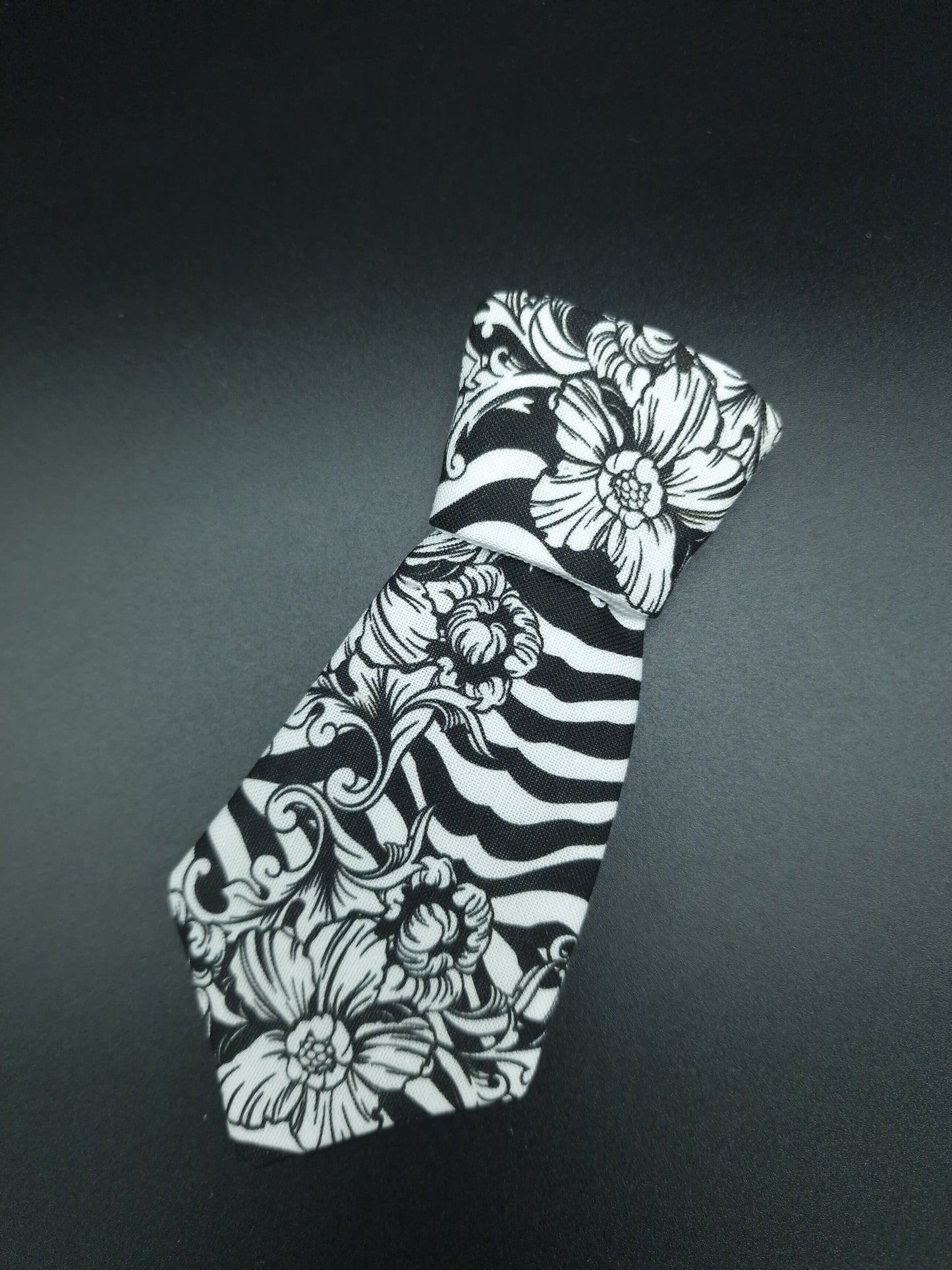 Floral zebra Tie ONLY - The interchangeable System