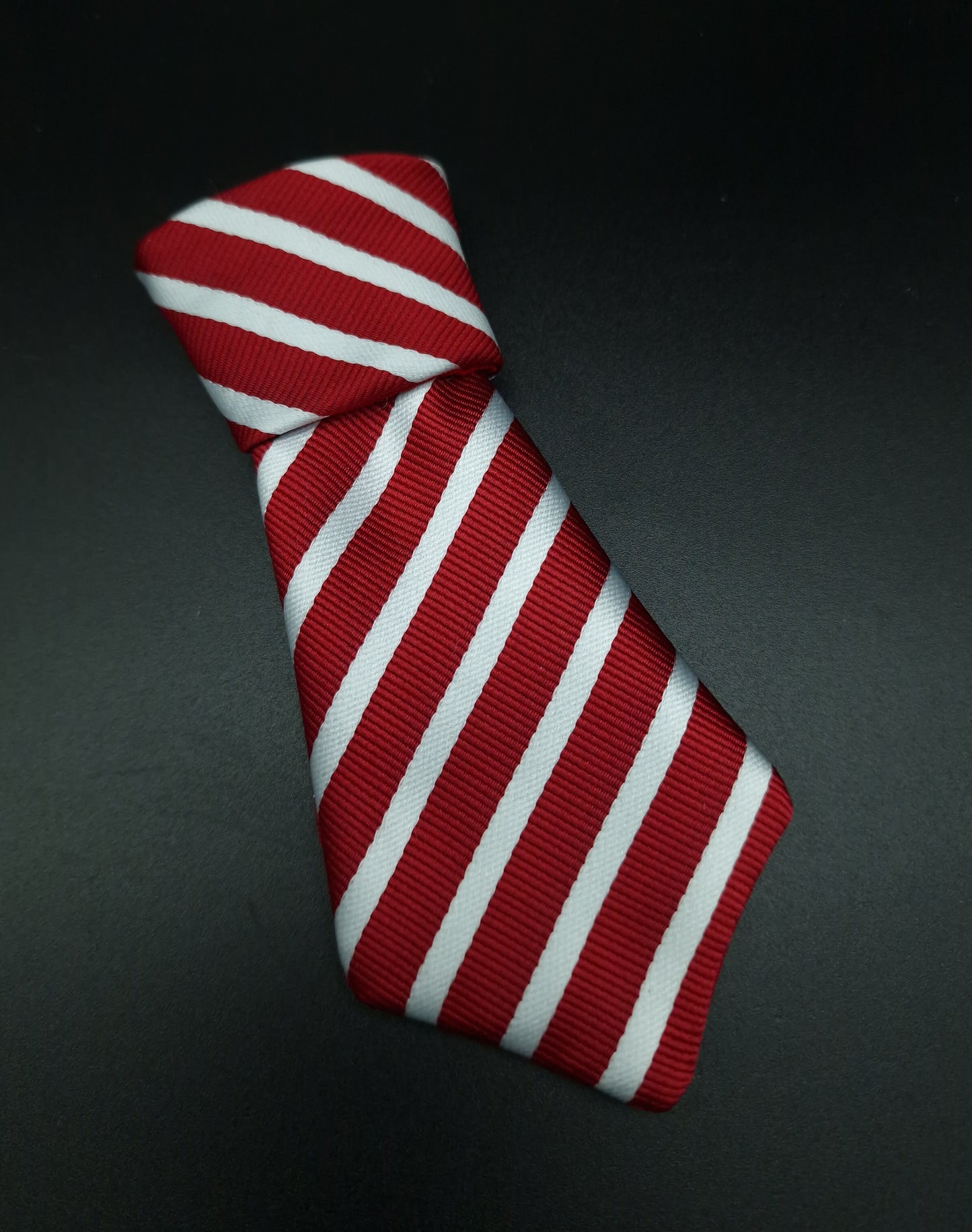 Red and white Stripe Tie - The interchangeable System