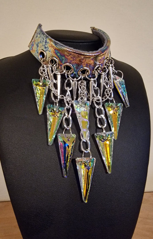 The Wrecking Ball Leather Choker