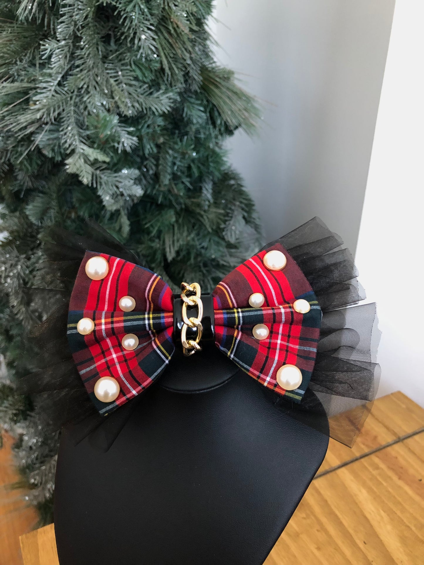 The Punk Christmas hair bow