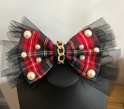 The Punk Christmas hair bow