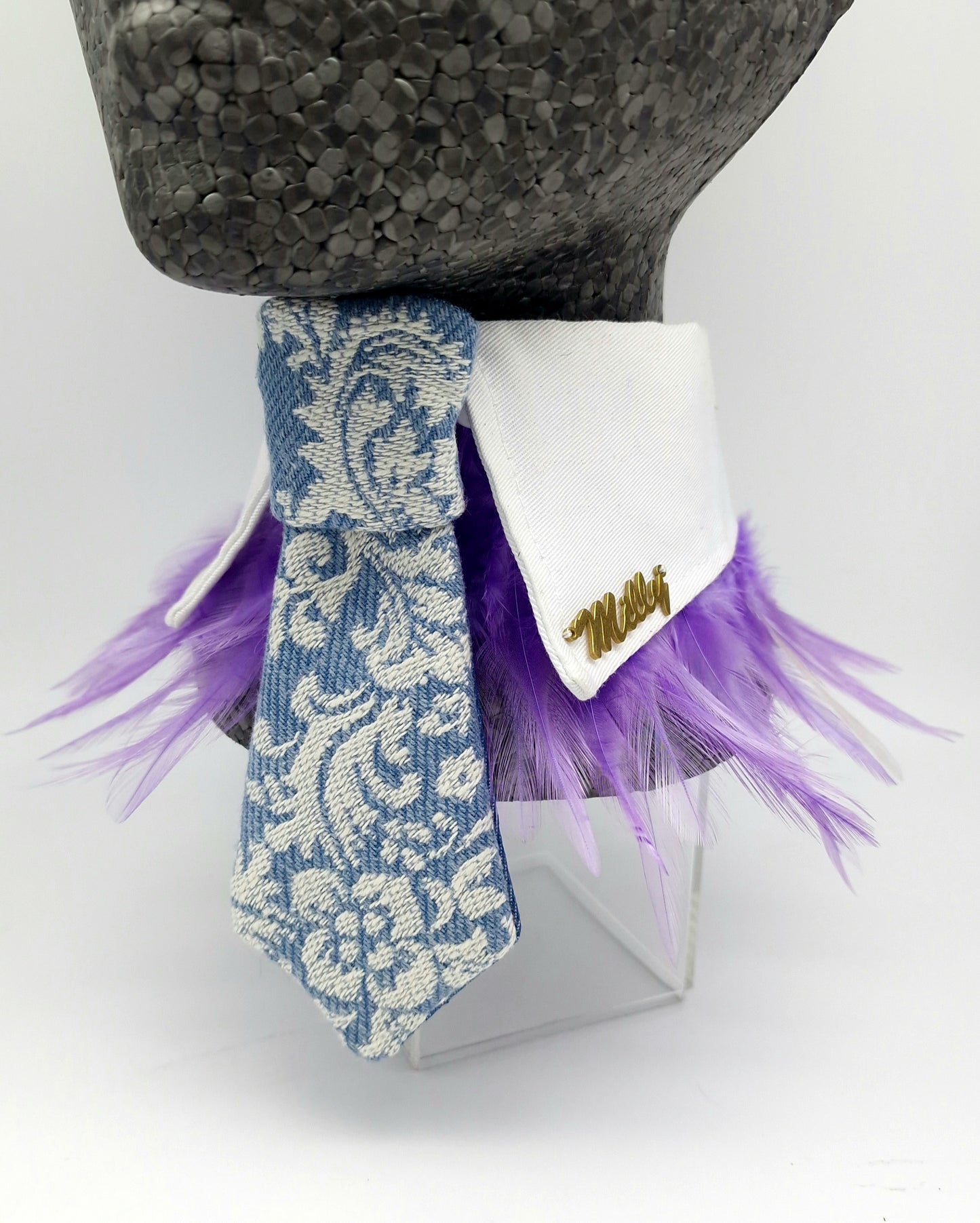 The regal denim tie and collar - The interchangeable tie system
