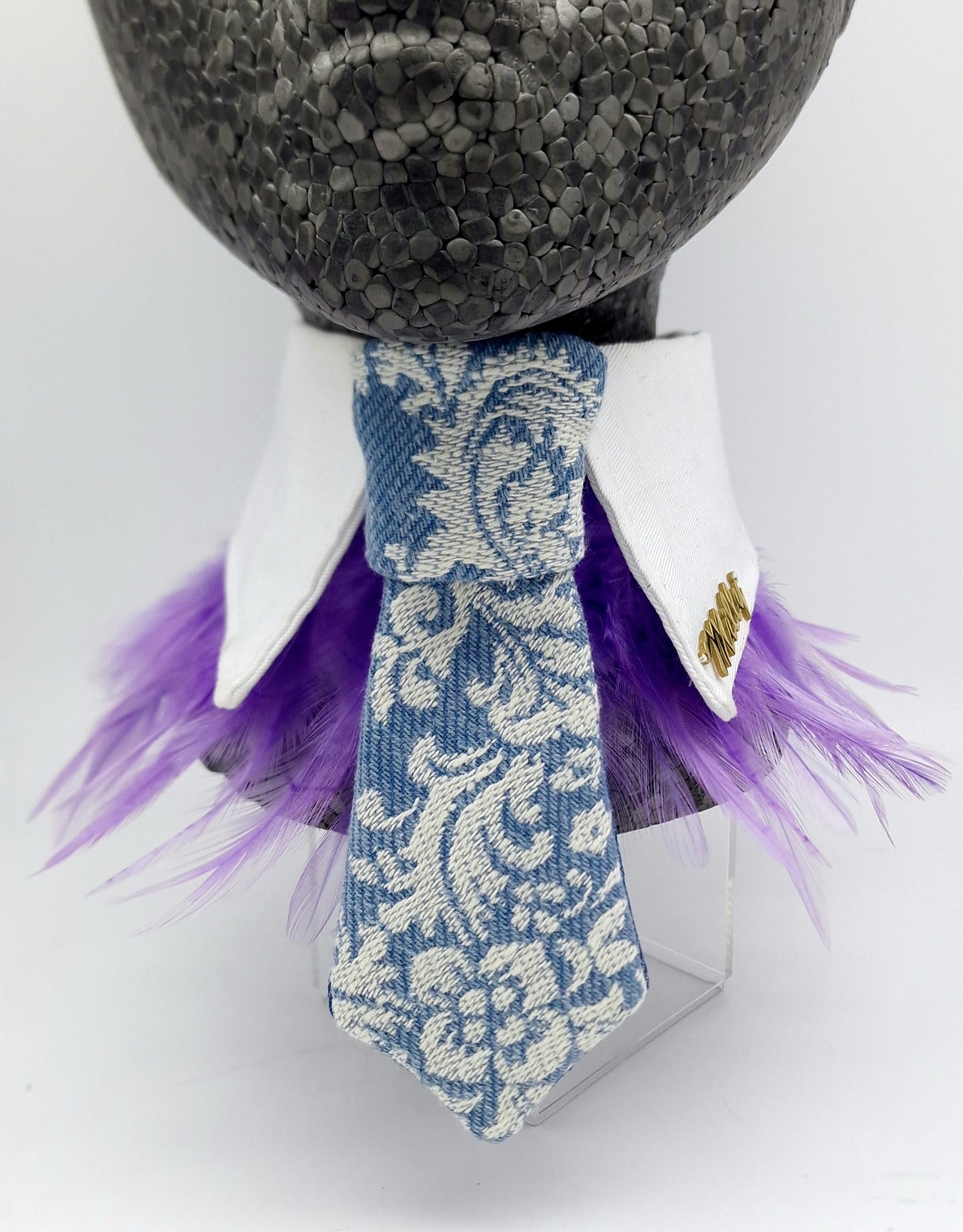 The regal denim tie and collar - The interchangeable tie system