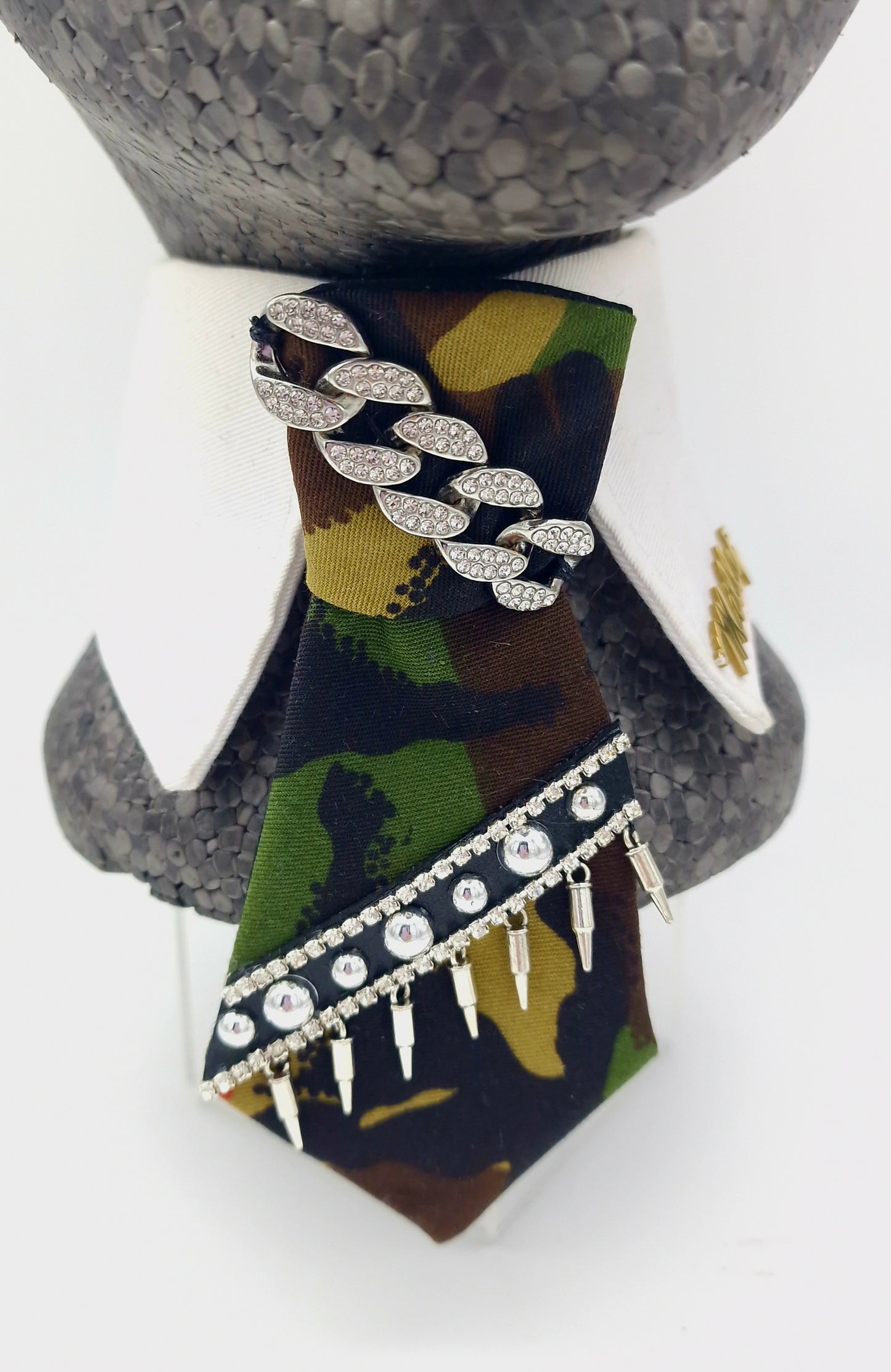 The Boujee Camouflage collar and tie set - The interchangeable tie system