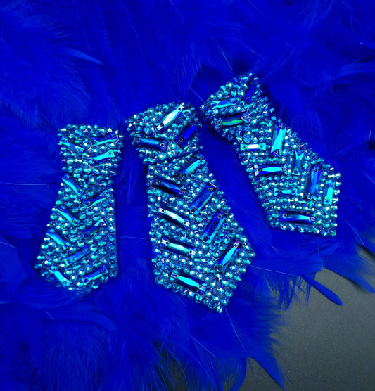 Royal blue fluffies - The interchangeable System