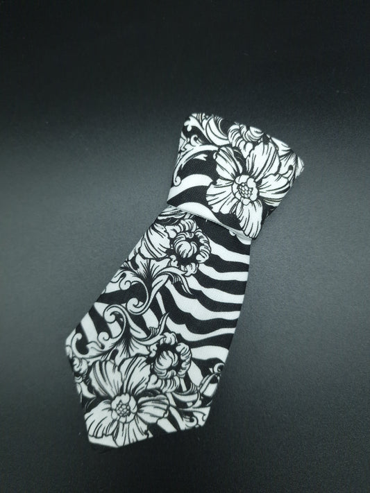Floral zebra Tie ONLY - The interchangeable System