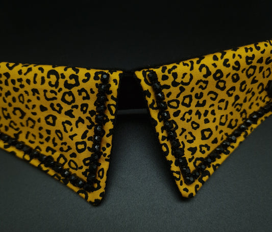 Boujee Mustard leopard collar ONLY - The interchangeable System