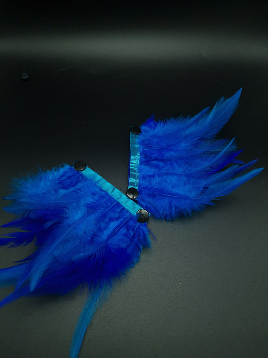 Turquoise and royal blue fluffies - The interchangeable System