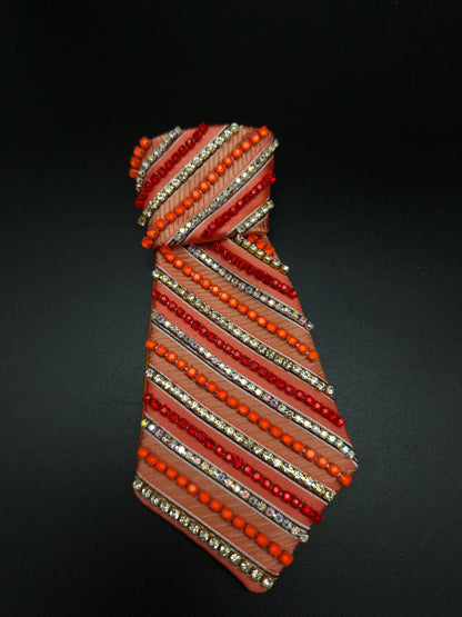 The orange striped Tie - The interchangeable System -