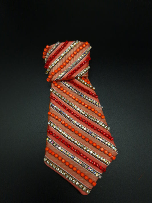 The orange striped Tie - The interchangeable System -