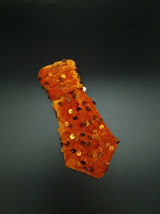 Burnt orange sequin tie ONLY - The interchangeable System