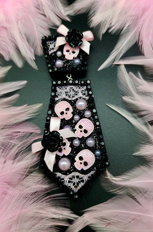 The Pinkoween Coffin Tie  - The interchangeable System - Limited Edition