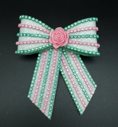 Peppermint and strawberry Bow Tie - The interchangeable System - Limited Edition