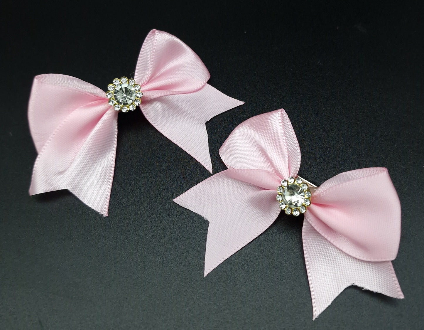 Pink bling bow set for collar- The interchangeable Collar system (Copy)