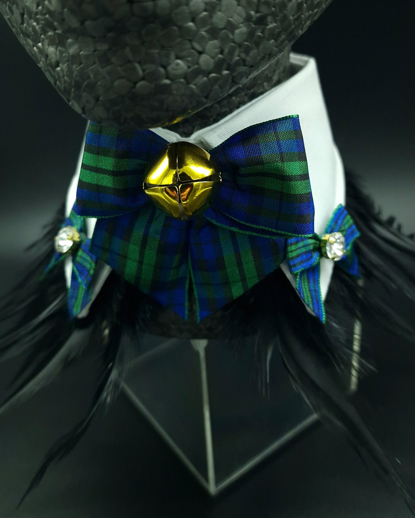 Green and blue tartan Bow Tie - The interchangeable System - Limited Edition