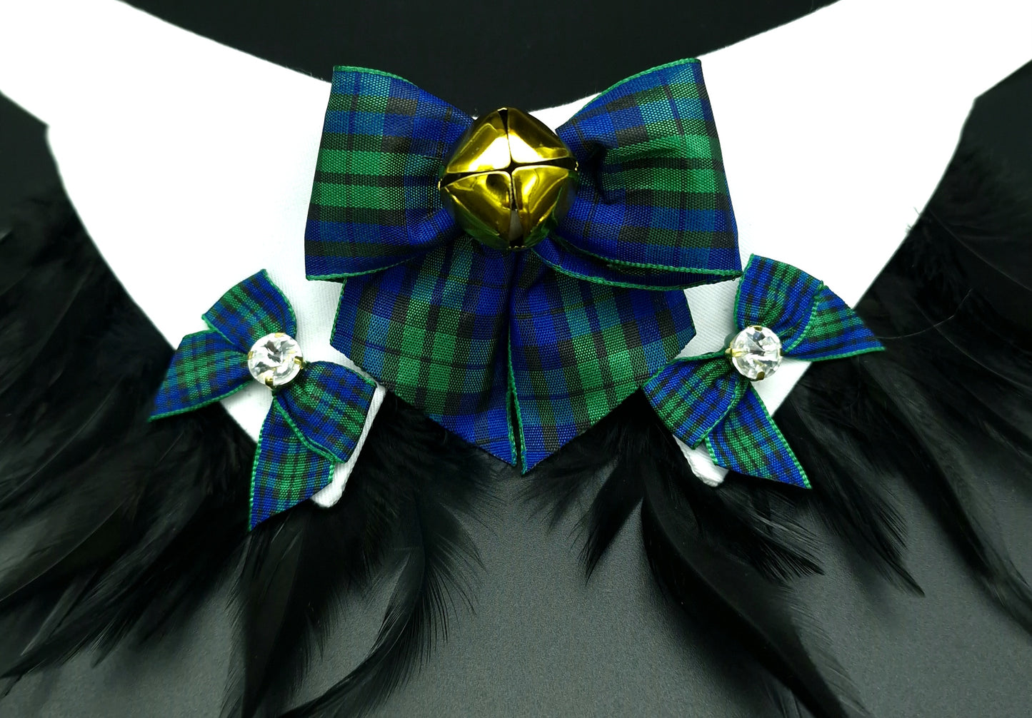 Green and blue tartan Bow Tie - The interchangeable System - Limited Edition