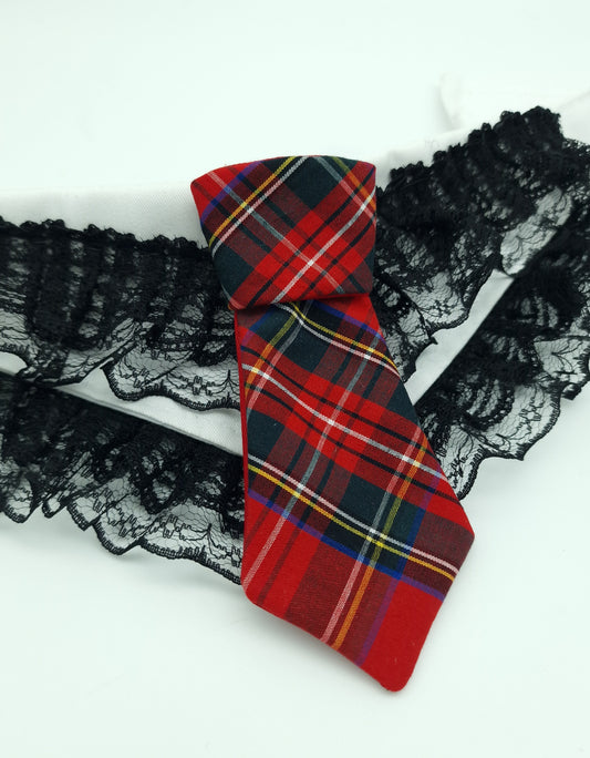 Red tartan Tie - The interchangeable System