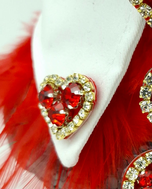 Heart of diamond lapel pin set - The interchangeable Collar system