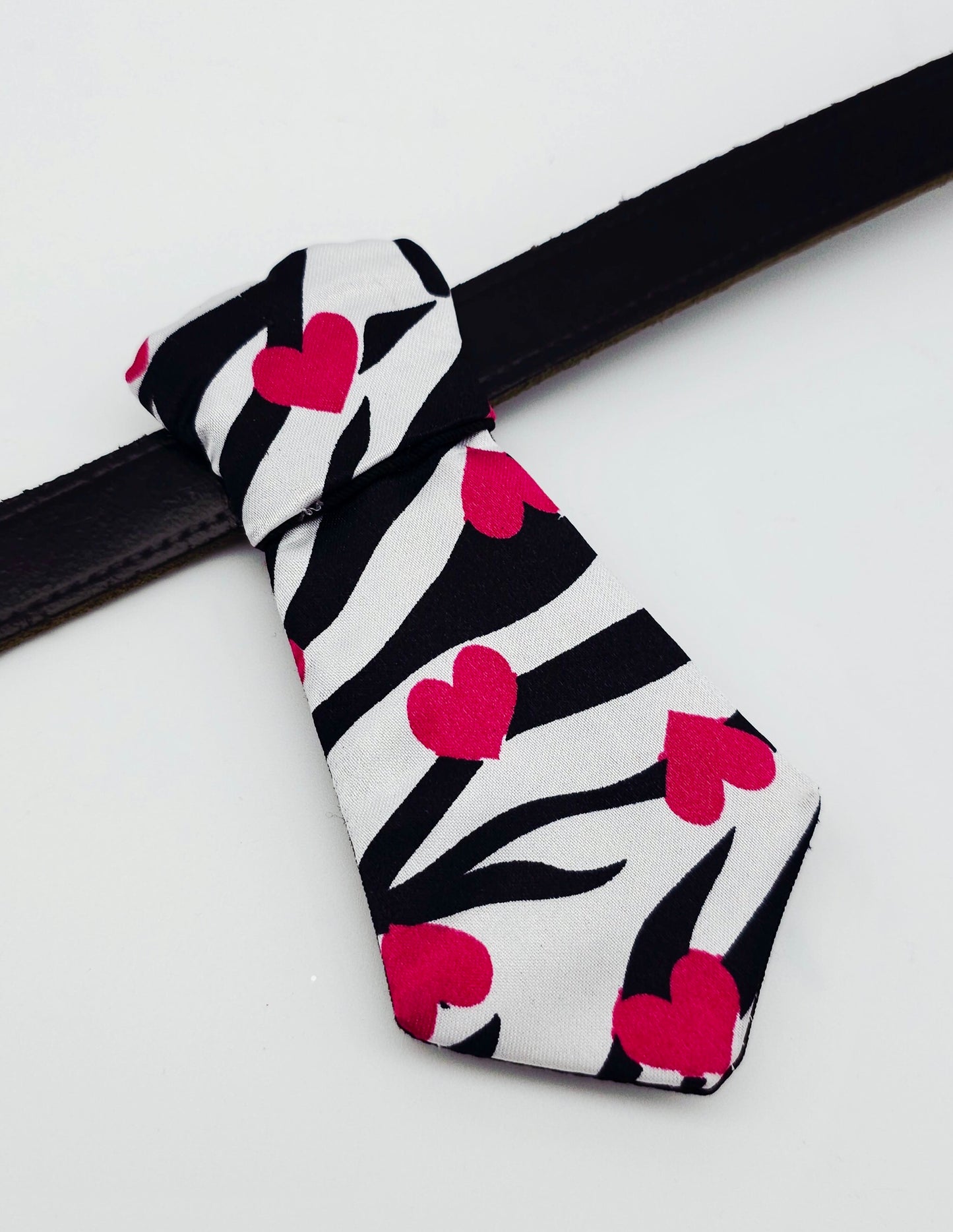 Zebra heart tie ONLY - The interchangeable System