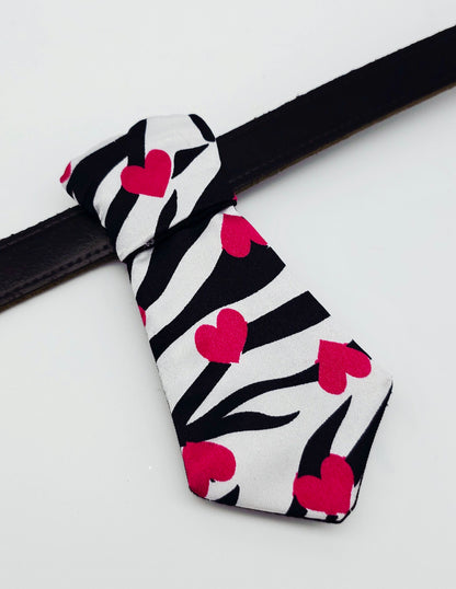 Zebra heart tie ONLY - The interchangeable System