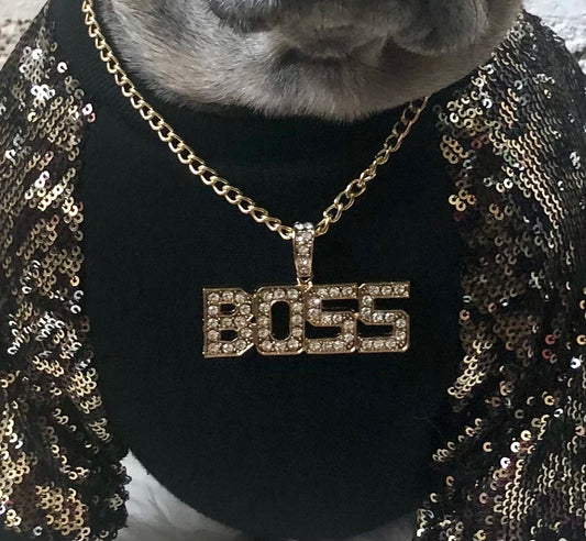 Gold Boss chain necklace